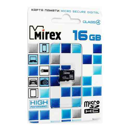Карта памяти MicroSDHC Mirex арт. 217659