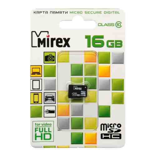 Карта памяти MicroSDHC Mirex арт. 217662